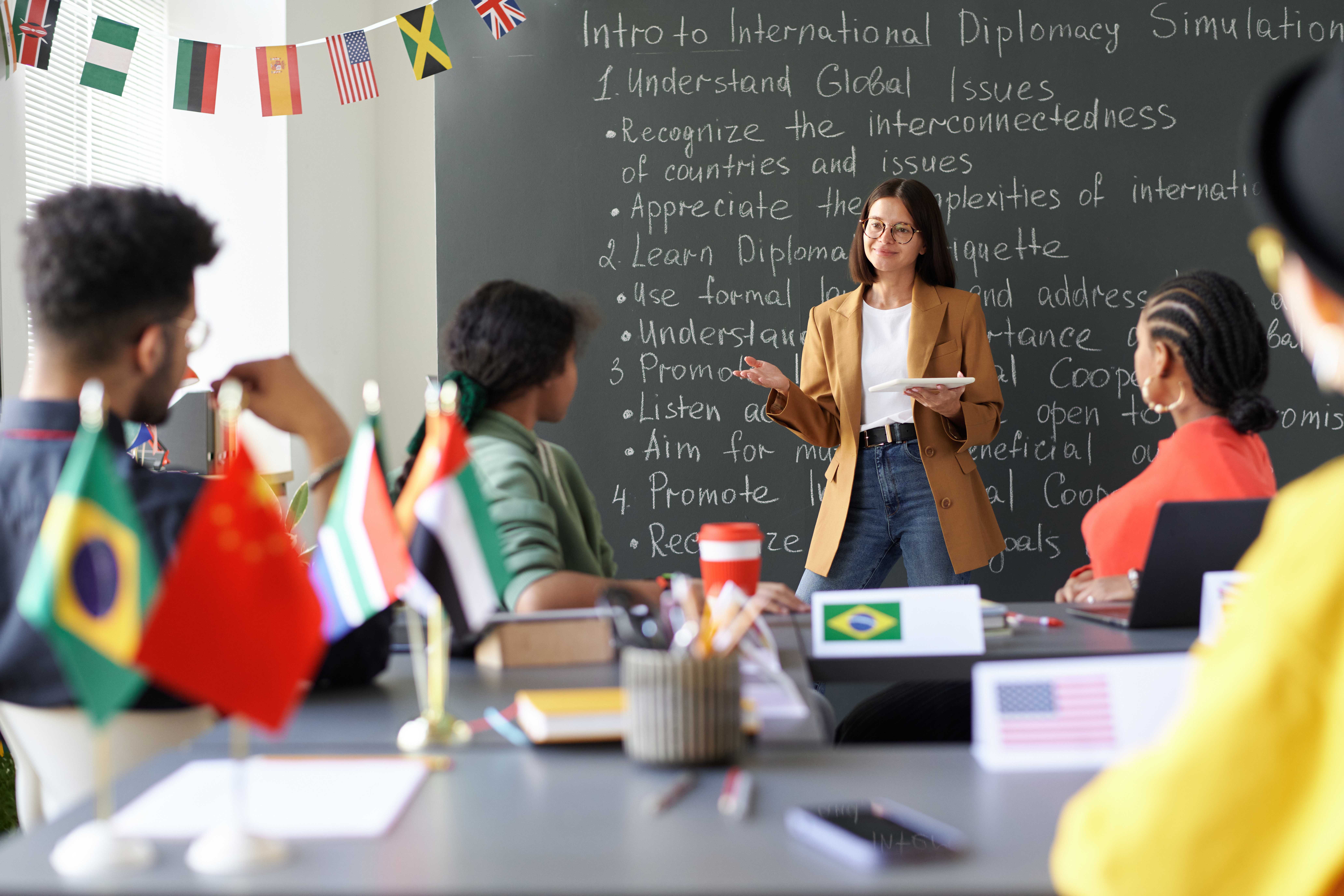 Teachers in a classroom setting